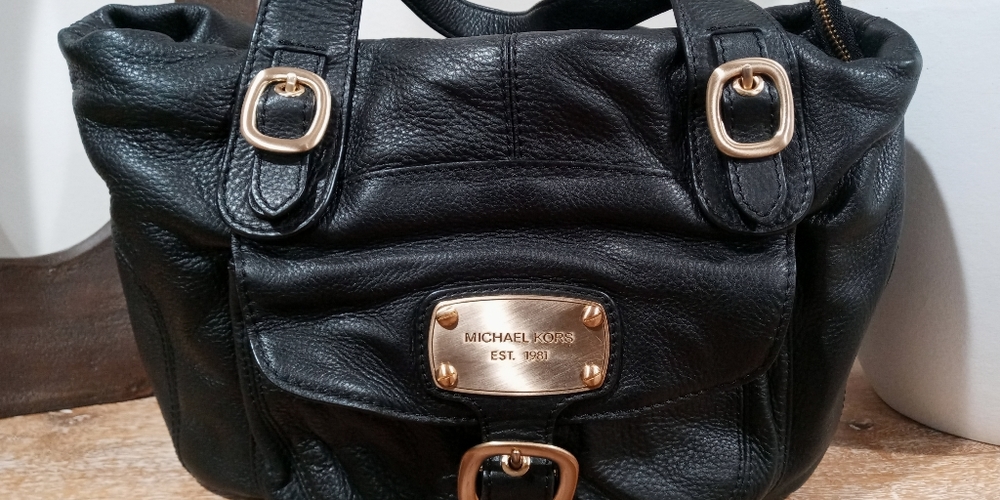 MICHAEL KORS Vintage Black Leather Bag/Purse